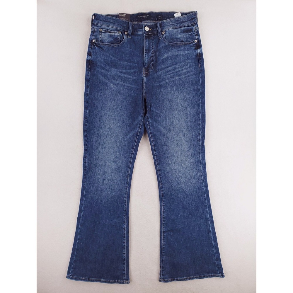 Lucky Brand Jeans Womens 12 Stevie High Rise Flare Y2K BOHO Denim Pants NWT